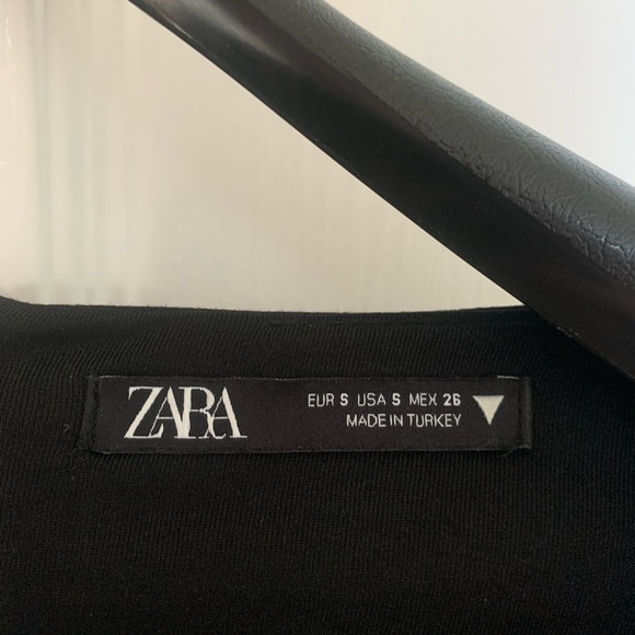 SEXY CLASSY BLACK LONG SLEEVES ZARA MINI DRESS - Picture 3 of 6